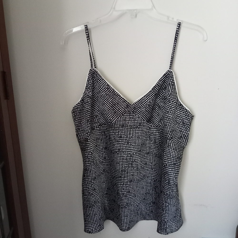 Lucy Paris Black & White cami camisole sz XL,  NWT
